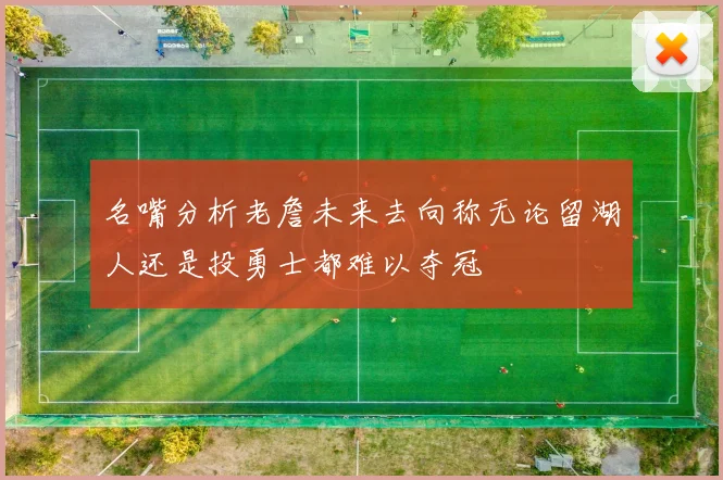 名嘴分析老詹未来去向称无论留湖人还是投勇士都难以夺冠